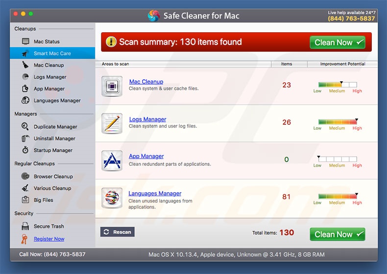 Mac cleaner virus removal free